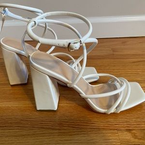 Shein White Heels